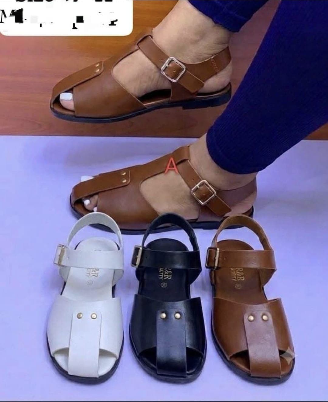 Leather sandals