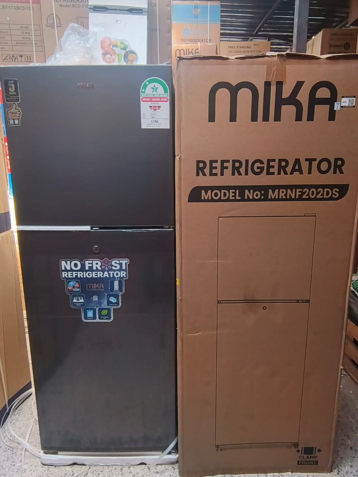 Mika 202Litres No Frost Double Door